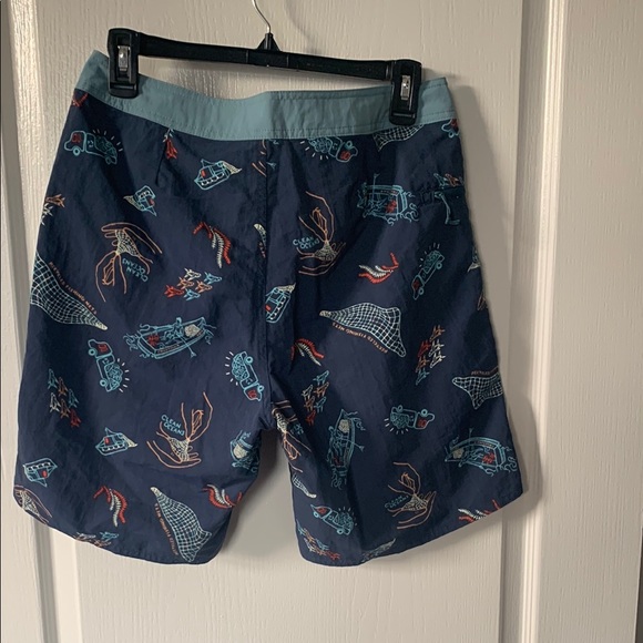 Patagonia Men's Blue Board Shorts - Picture 2 of 3